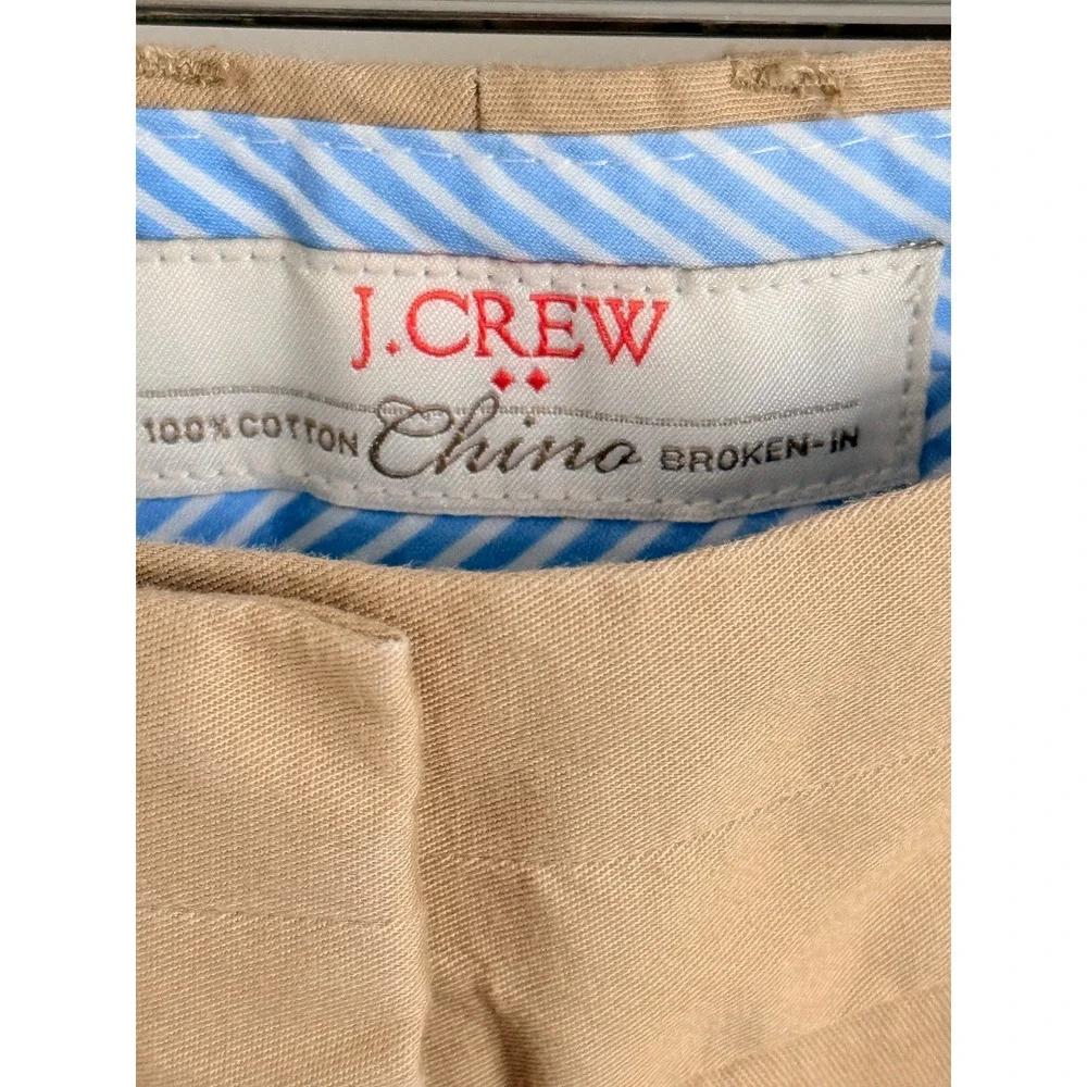 J.Crew Broken-In Chino Shorts Womens Khaki‎ Tan 100% Cotton